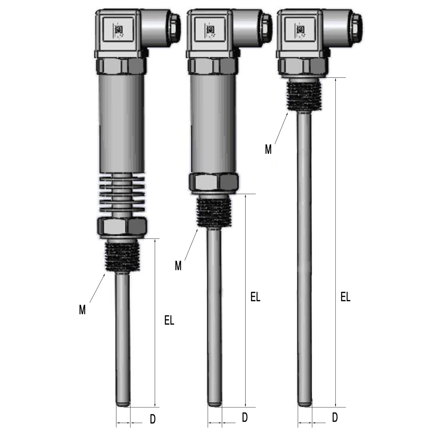 电磁阀连接器铂电阻RTD PT100 PT1000温度传感器